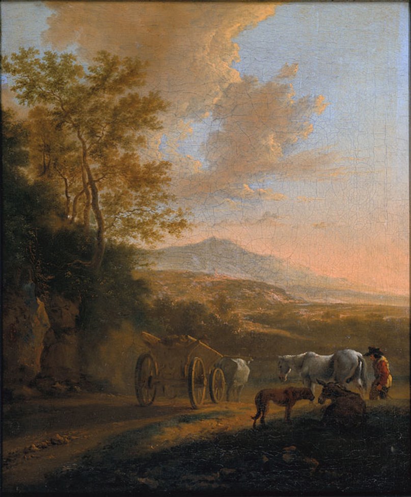 Italian Landscape with an Ox-cart