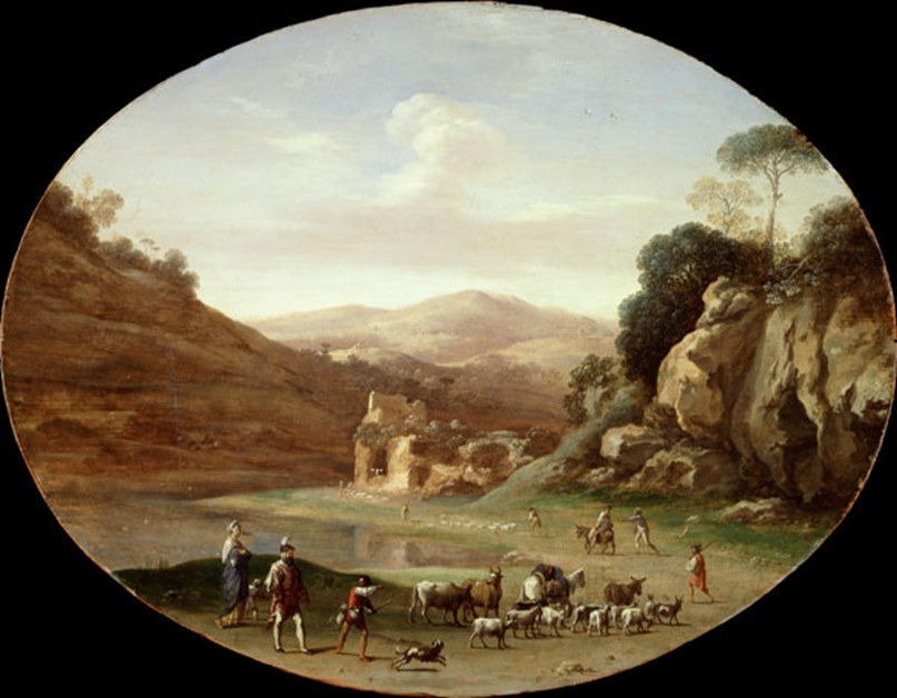 Valley with Ruins and Figures