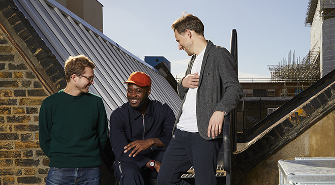 From left: Dingle Price, Yinka Ilori and Alex Gore