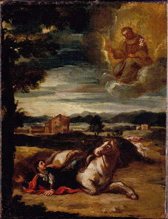 Saint Anthony of Padua appearing to a Knight