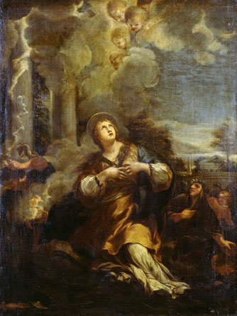 Saint Martina calling down Lightning on the Idols