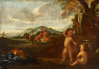 Putti in a Landscape