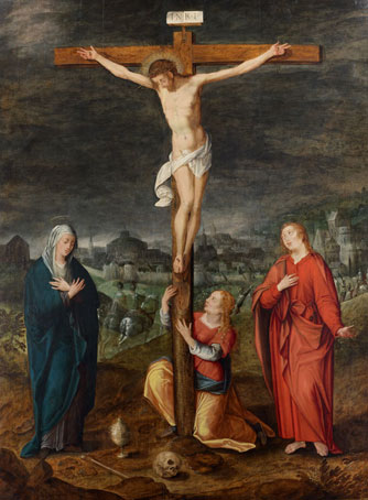 The Crucifixion with Mary, John, and Mary Magdalen