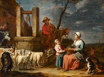Peasant Family at a Well