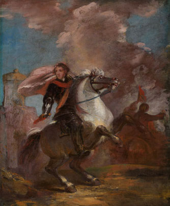 An Officer on Horseback