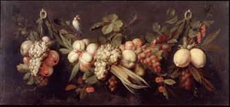 Still Life with Fruit and a Bird