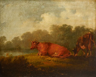Landscape with Cattle (A Cow Resting)