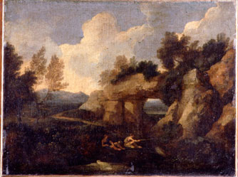 Fishermen near a Rocky Gateway