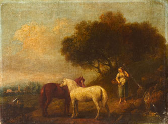 Landscape with Horses