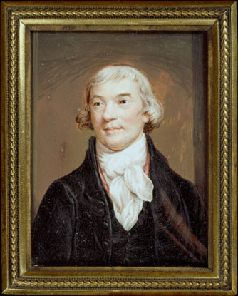 Miniature portrait of Noel Desenfans (after Northcote)