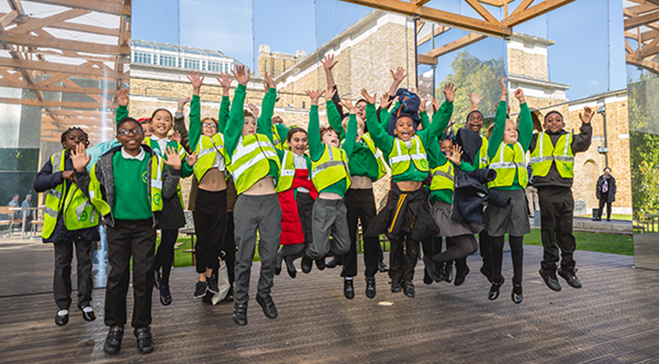 London’s architectural hit of the summer finds new use with local primary school